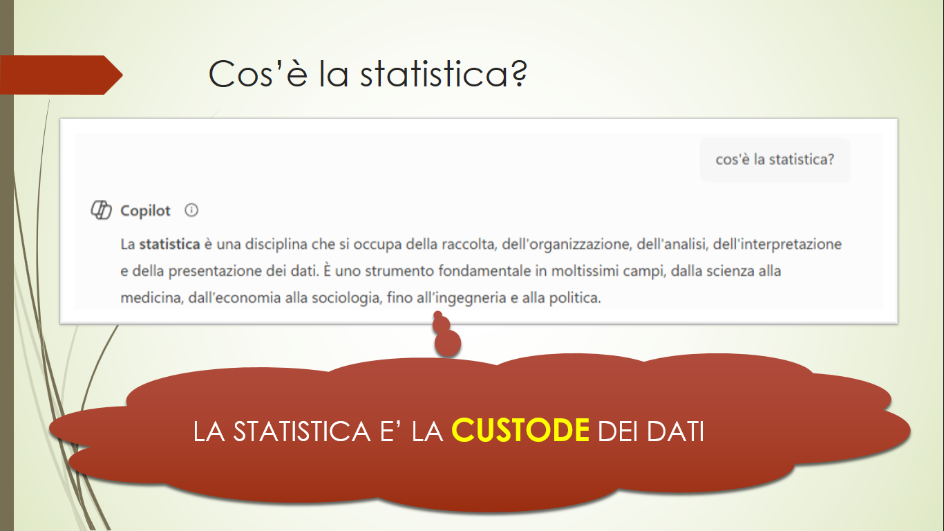 La statistica a custodia dei dati